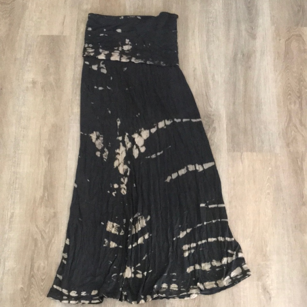 Billabong strapless tie dye long dress